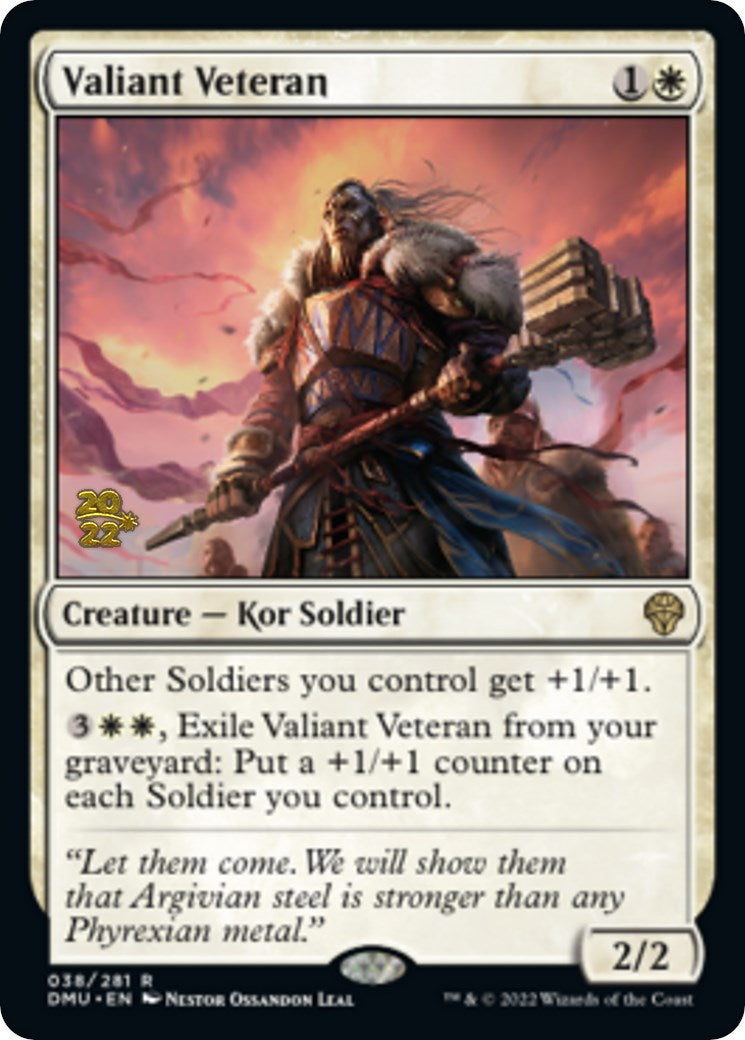 Valiant Veteran [Dominaria United Prerelease Promos] | Good Games Adelaide SA