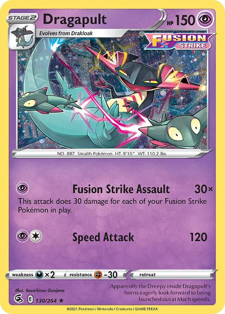 Dragapult (130/264) (Cosmos Holo) [Sword & Shield: Fusion Strike] | Good Games Adelaide SA
