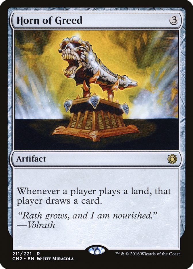 Horn of Greed 211 (Conspiracy: Take the Crown)  - Foil | Good Games Adelaide SA