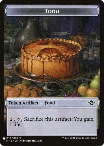 Food Golem Double sided Token 17 // 27 (The List Reprints)  | Good Games Adelaide SA