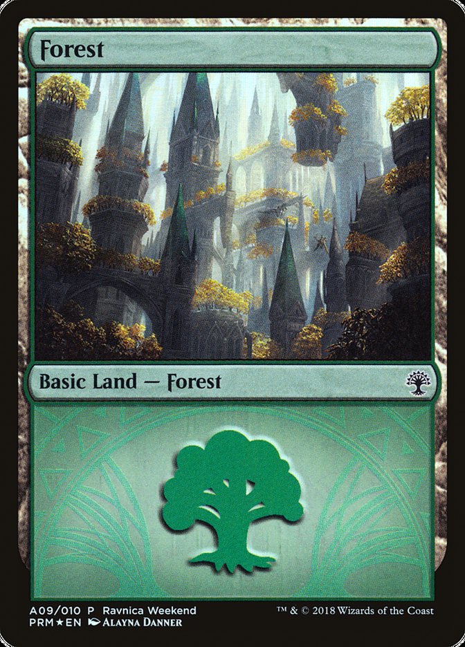 Forest - Selesnya (A09) [GRN Ravnica Weekend] | Good Games Adelaide SA