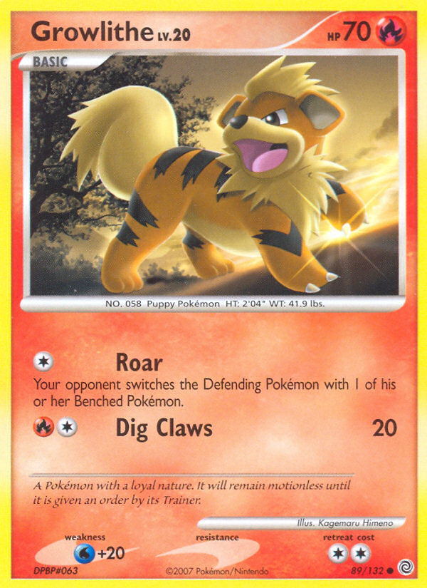 Growlithe (89/132) [Diamond & Pearl: Secret Wonders] | Good Games Adelaide SA