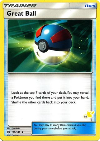 Great Ball (119/149) (Pikachu Stamp #29) [Battle Academy 2020] | Good Games Adelaide SA