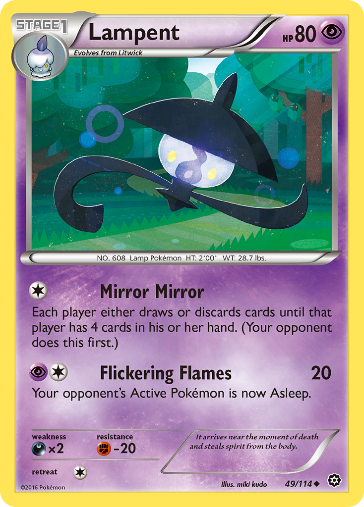 Lampent (49/114) [XY: Steam Siege] | Good Games Adelaide SA