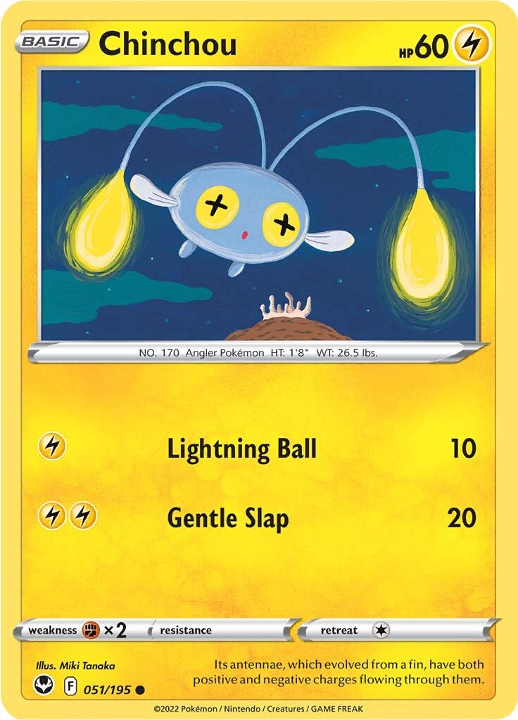 Chinchou (051/195) [Sword & Shield: Silver Tempest] | Good Games Adelaide SA