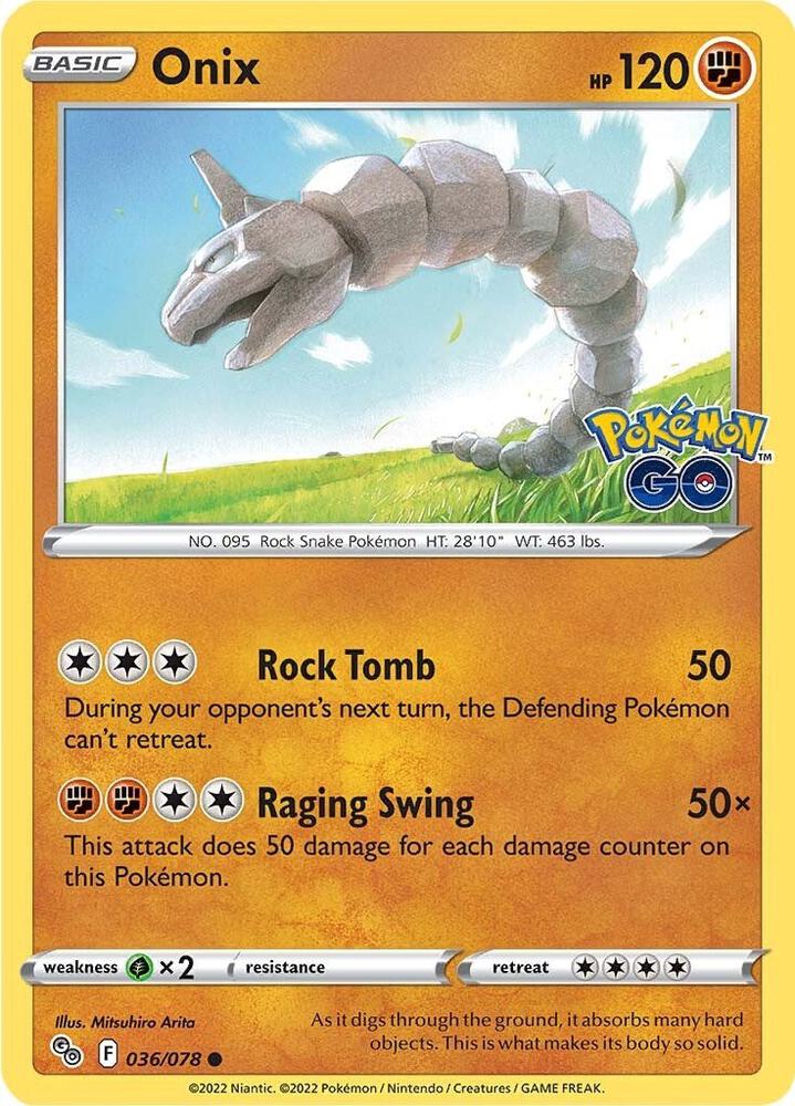 Onix 036/078 (Pokemon GO)  | Good Games Adelaide SA