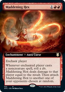Maddening Hex Extended Art 301 (Commander: Adventures in the Forgotten Realms)  | Good Games Adelaide SA