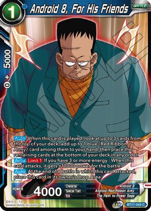 Android 8, For His Friends (BT17-045) [Ultimate Squad] | Good Games Adelaide SA