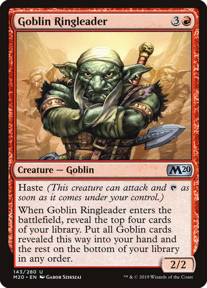 Goblin Ringleader 143 (Core Set 2020)  | Good Games Adelaide SA