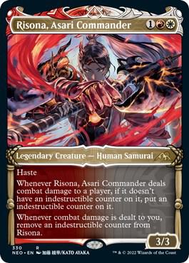 Risona, Asari Commander 330 (Kamigawa: Neon Dynasty)  - Showcase | Good Games Adelaide SA