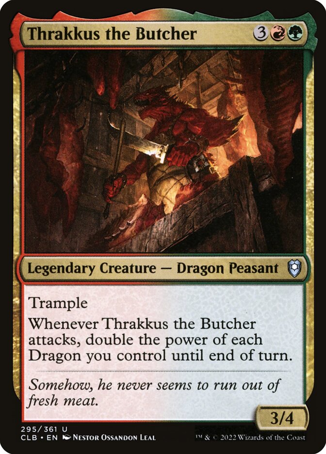 Thrakkus the Butcher 295 (Commander Legends: Battle for Baldur's Gate)  - Foil | Good Games Adelaide SA