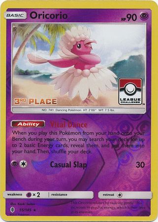 Oricorio (55/145) (League Promo 3rd Place) [Sun & Moon: Guardians Rising] | Good Games Adelaide SA