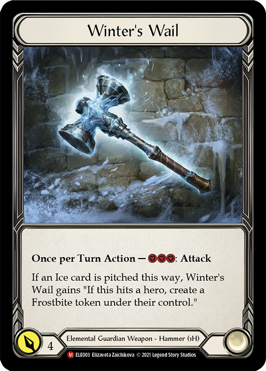 Winter's Wail [ELE003] (Tales of Aria)  1st Edition Cold Foil | Good Games Adelaide SA