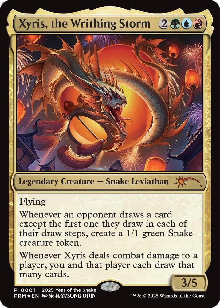 Xyris the Writhing Storm Year of the Snake 2025 1 (Standard Showdown Promos)  - Foil | Good Games Adelaide SA