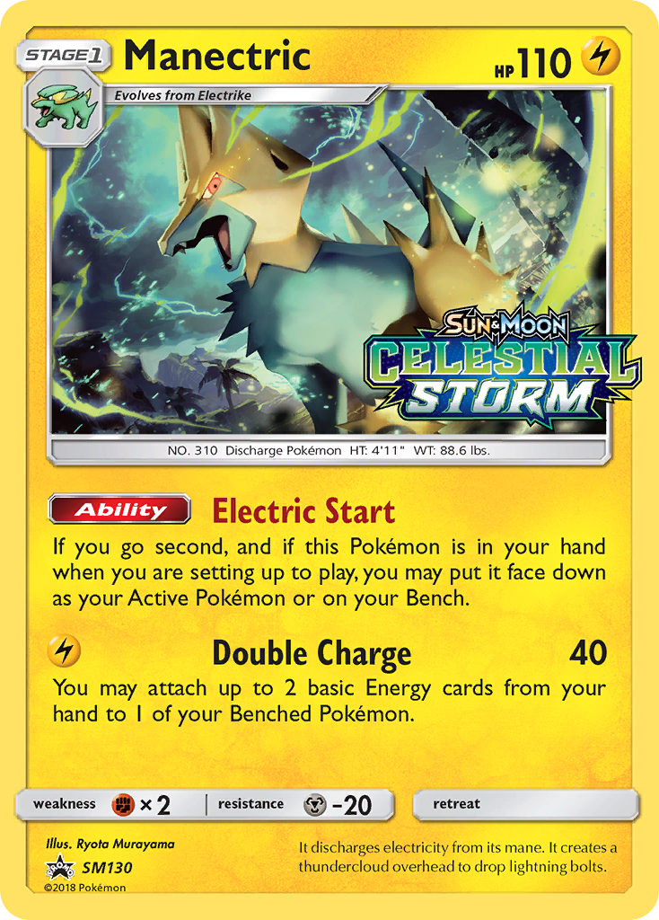 Manectric (SM130) [Sun & Moon: Black Star Promos] | Good Games Adelaide SA