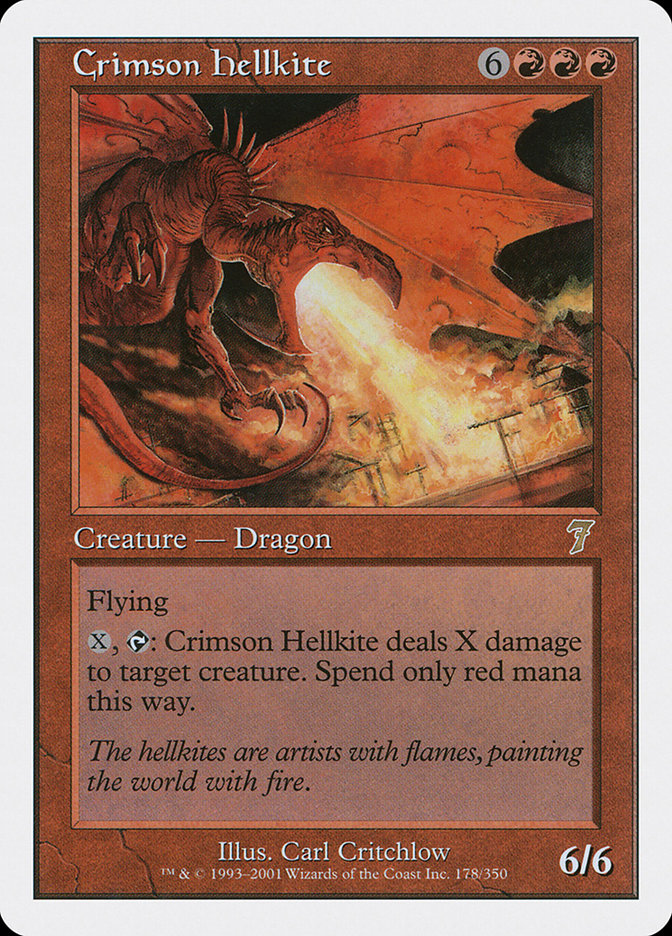 Crimson Hellkite [Seventh Edition] | Good Games Adelaide SA