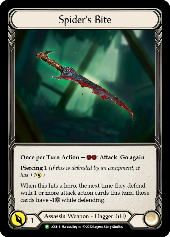Spider's Bite [LGS111] (Promo)  Cold Foil | Good Games Adelaide SA