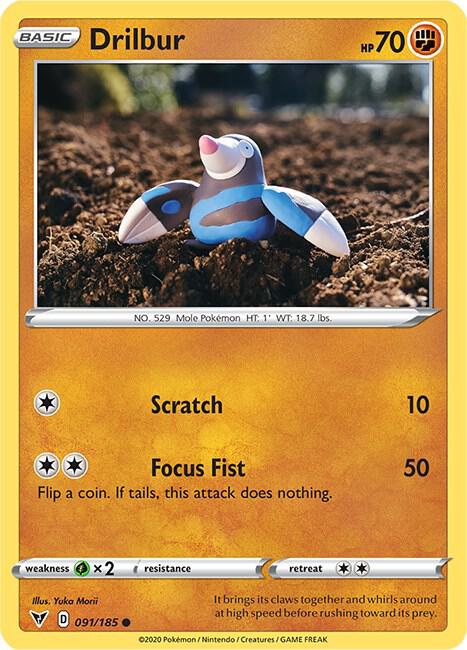 Drilbur 091/185 (SWSH04: Vivid Voltage)  | Good Games Adelaide SA