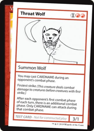 Throat Wolf (2021 Edition) [Mystery Booster Playtest Cards] | Good Games Adelaide SA