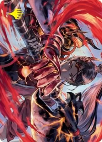 Risona Asari Commander Art Card Gold Stamped Signature 72 (Art Series: Kamigawa: Neon Dynasty)  | Good Games Adelaide SA