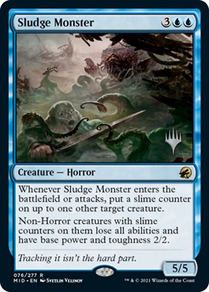Sludge Monster 76p/171 (Promo Pack: Innistrad: Midnight Hunt)  - Foil | Good Games Adelaide SA