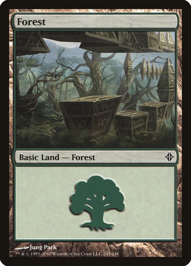 Forest 245 (Rise of the Eldrazi)  - Foil | Good Games Adelaide SA