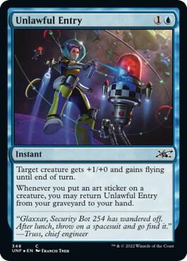 Unlawful Entry Galaxy Foil 348 (Unfinity)  - Foil | Good Games Adelaide SA