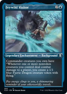 Feywild Visitor Foil Etched 484 (Commander Legends: Battle for Baldur's Gate)  - Foil | Good Games Adelaide SA