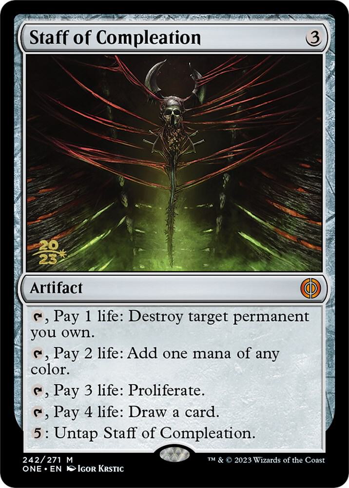 Staff of Compleation 242 (Prerelease Cards)  - Foil | Good Games Adelaide SA