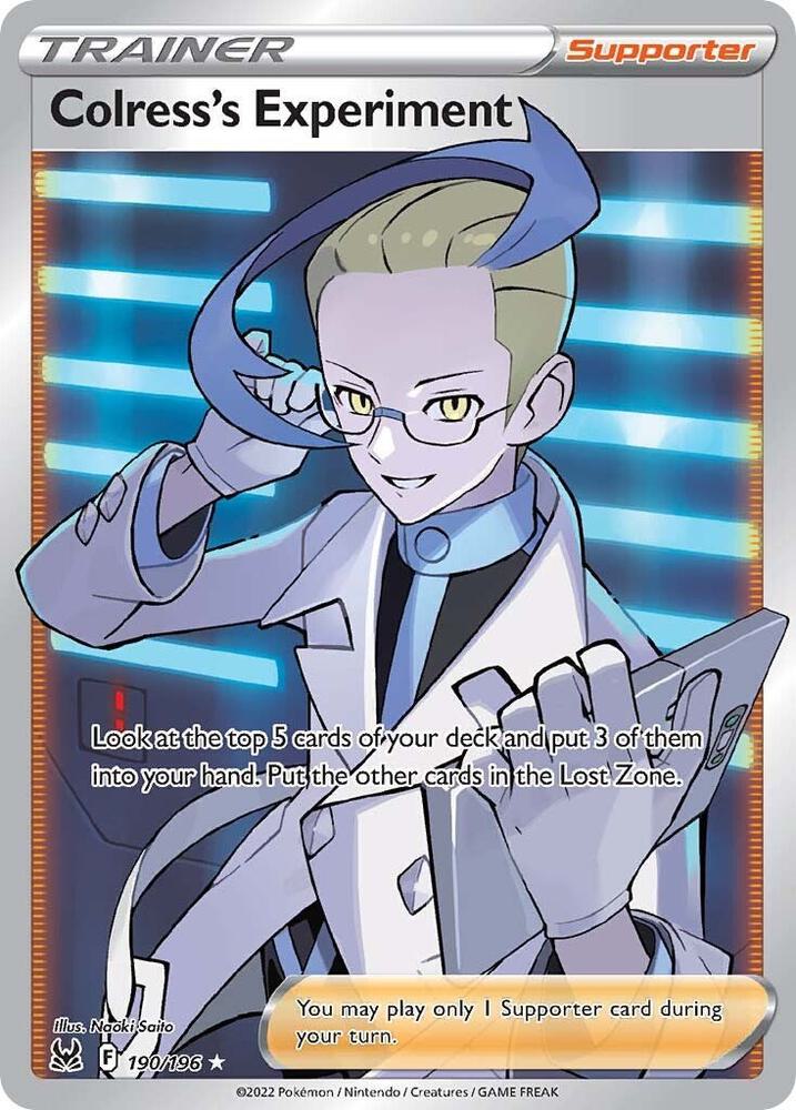 Colresss Experiment Full Art 190/196 (SWSH11: Lost Origin)  - Holofoil | Good Games Adelaide SA