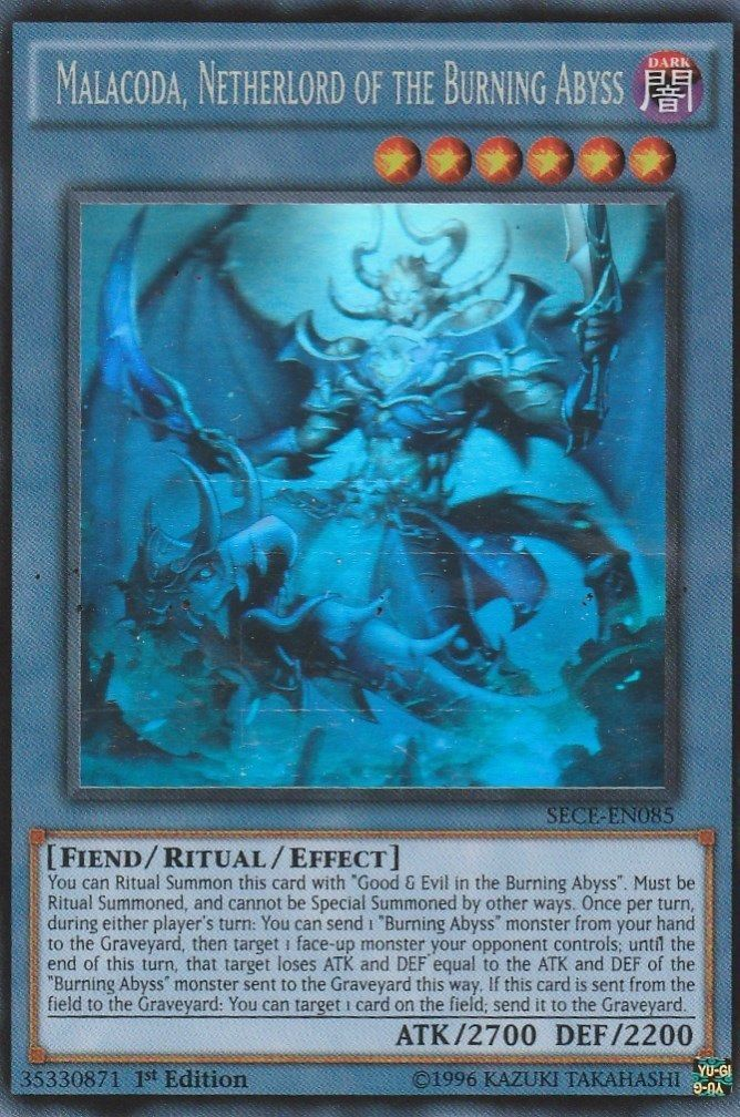 Malacoda, Netherlord of the Burning Abyss [SECE-EN085] Ghost Rare | Good Games Adelaide SA