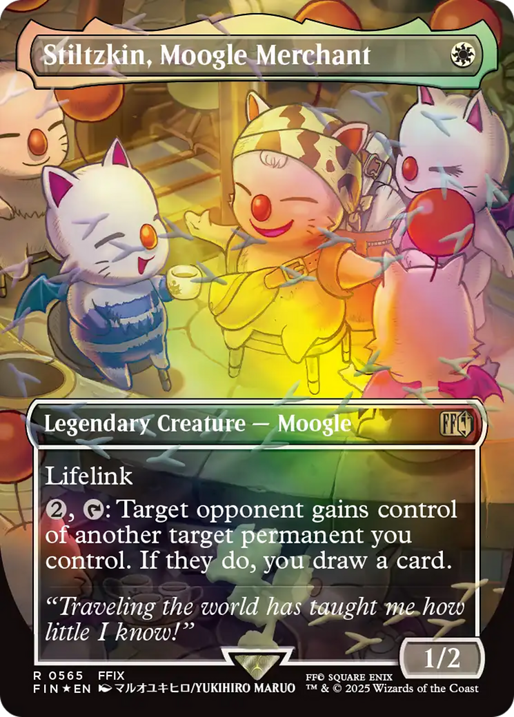 Stiltzkin, Moogle Merchant (Borderless) (Chocobo Track Foil) [FINAL FANTASY] | Good Games Adelaide SA