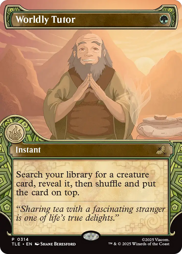 Worldly Tutor (Showcase) [Avatar: The Last Airbender: Eternal-Legal] | Good Games Adelaide SA