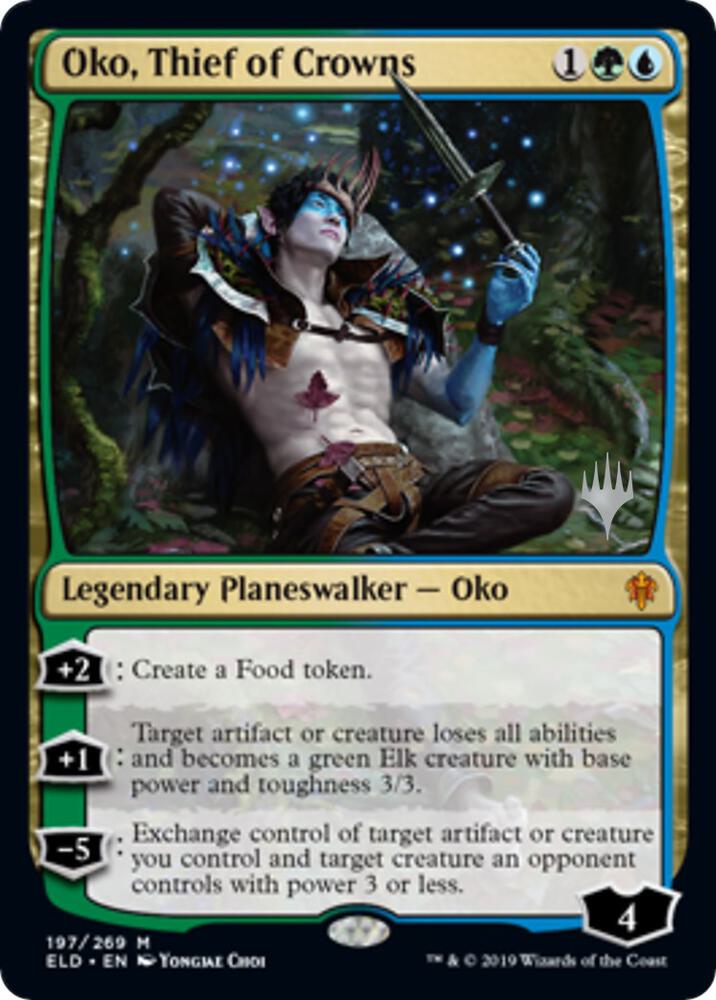 Oko Thief of Crowns 197 (Promo Pack: Throne of Eldraine)  - Foil | Good Games Adelaide SA