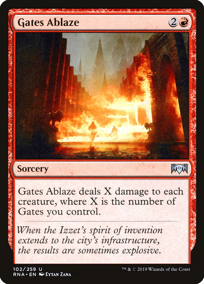 Gates Ablaze 102 (Ravnica Allegiance)  | Good Games Adelaide SA