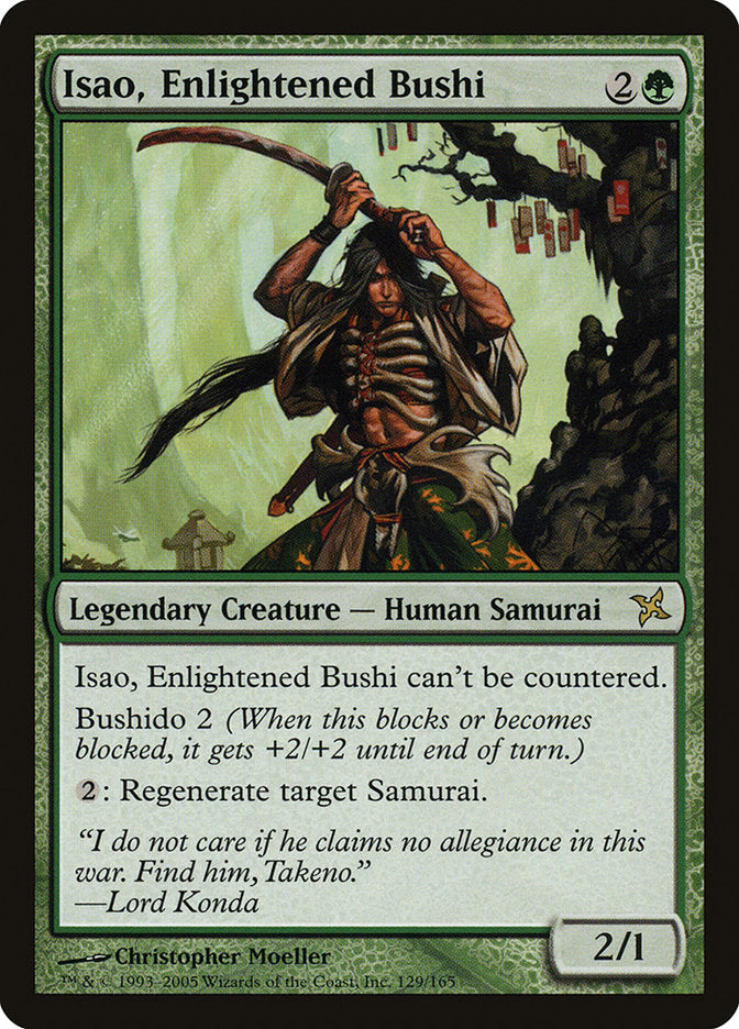 Isao, Enlightened Bushi 129 (Betrayers of Kamigawa)  | Good Games Adelaide SA
