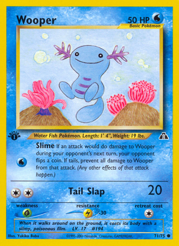 Wooper (71/75) [Neo Discovery 1st Edition] | Good Games Adelaide SA