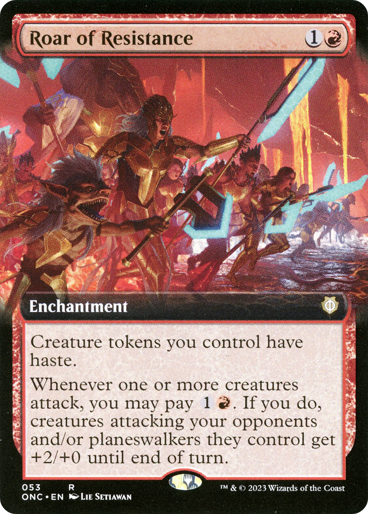 Roar of Resistance (Extended Art) [Phyrexia: All Will Be One Commander] | Good Games Adelaide SA