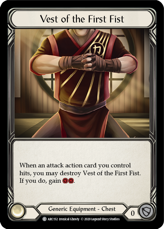 Vest of the First Fist [U-ARC152] Unlimited Rainbow Foil | Good Games Adelaide SA