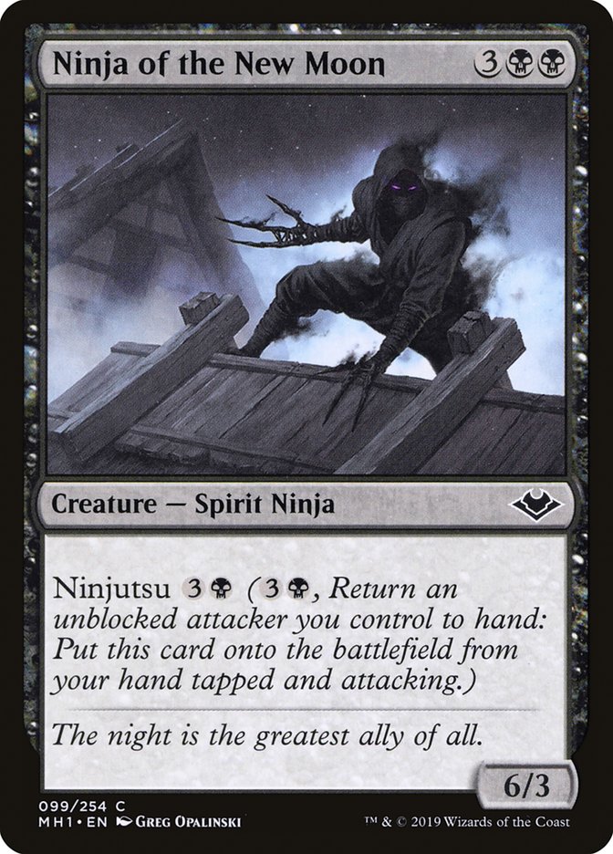 Ninja of the New Moon 99 (Modern Horizons)  - Foil | Good Games Adelaide SA