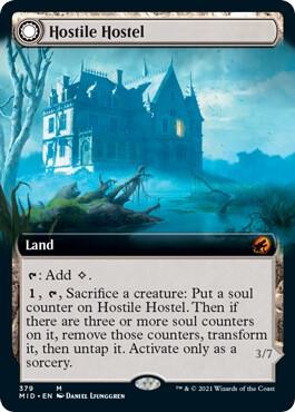 Hostile Hostel Extended Art 379 (Innistrad: Midnight Hunt)  - Foil | Good Games Adelaide SA