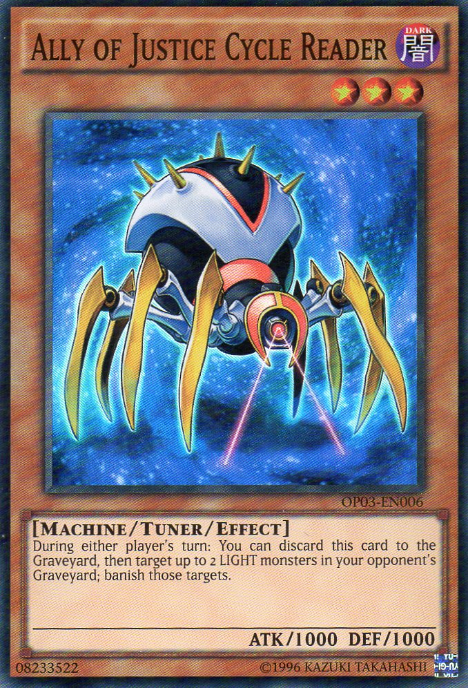 Ally of Justice Cycle Reader [OP03-EN006] Super Rare | Good Games Adelaide SA