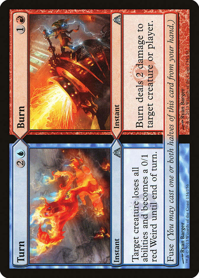 Turn // Burn 134 (Dragon's Maze)  - Foil | Good Games Adelaide SA