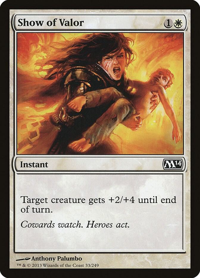 Show of Valor 33 (Magic 2014 (M14))  - Foil | Good Games Adelaide SA