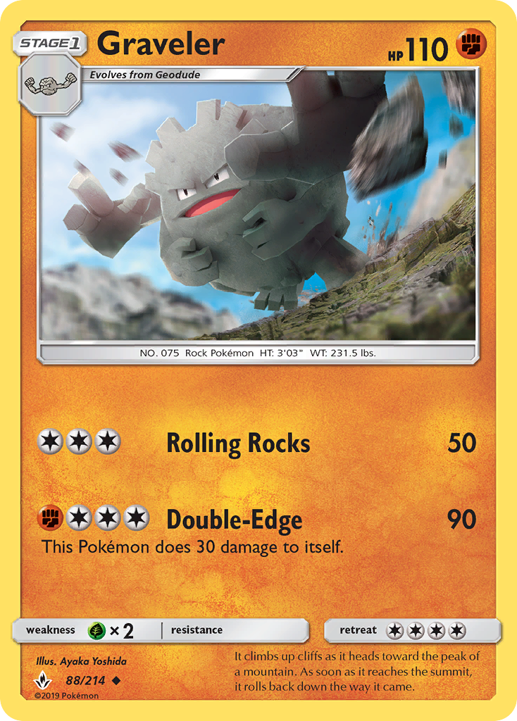 Graveler (88/214) [Sun & Moon: Unbroken Bonds] | Good Games Adelaide SA