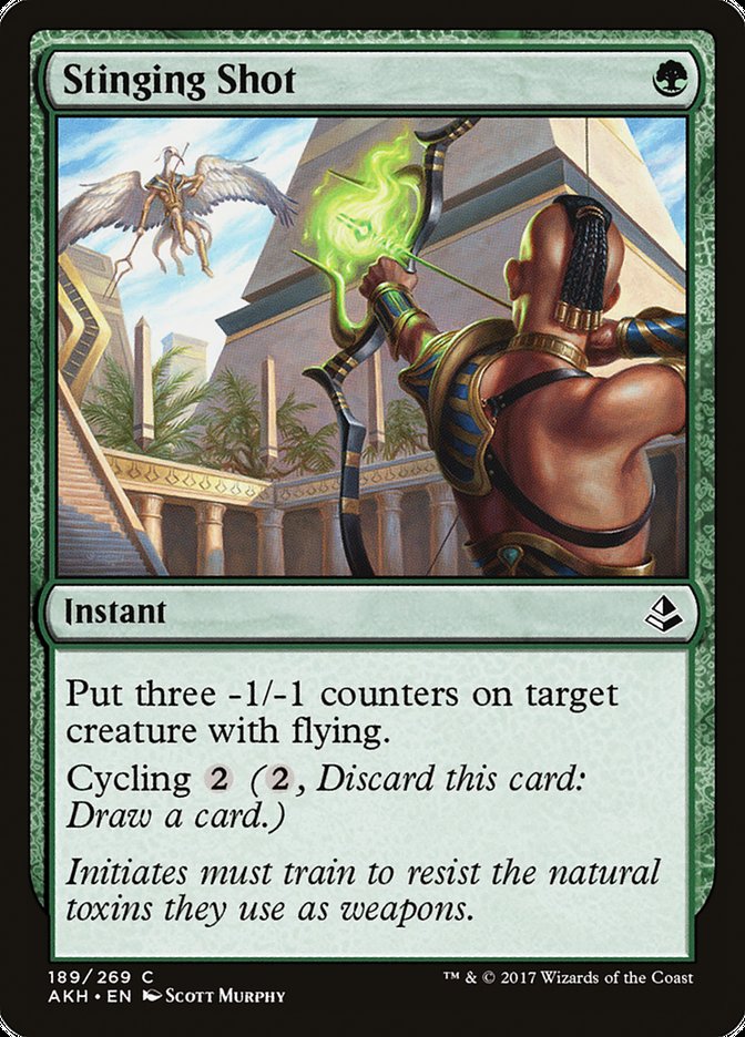 Stinging Shot 189 (Amonkhet)  - Foil | Good Games Adelaide SA