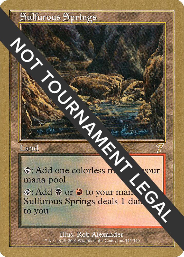 Sulfurous Springs 2001 Jan Tomcani 7ED  (World Championship Decks)  | Good Games Adelaide SA