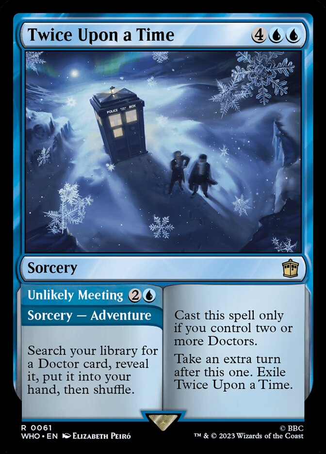 Twice Upon a Time // Unlikely Meeting 61 (Universes Beyond: Doctor Who)  - Foil | Good Games Adelaide SA
