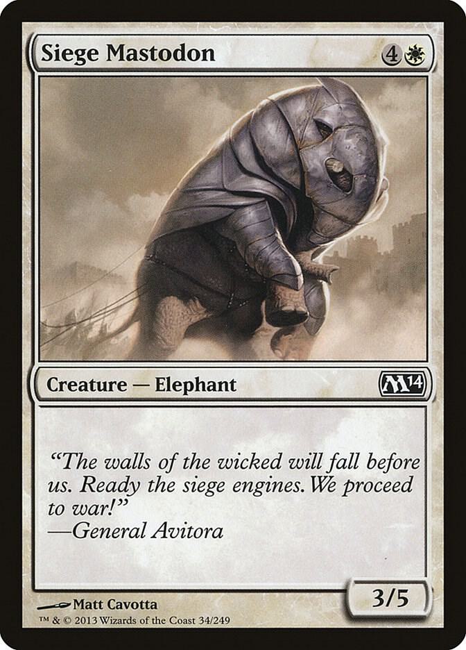Siege Mastodon 34 (Magic 2014 (M14))  | Good Games Adelaide SA