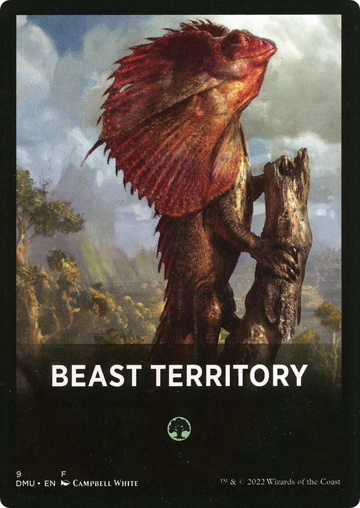 Beast Territory Theme Card [Dominaria United Tokens] | Good Games Adelaide SA